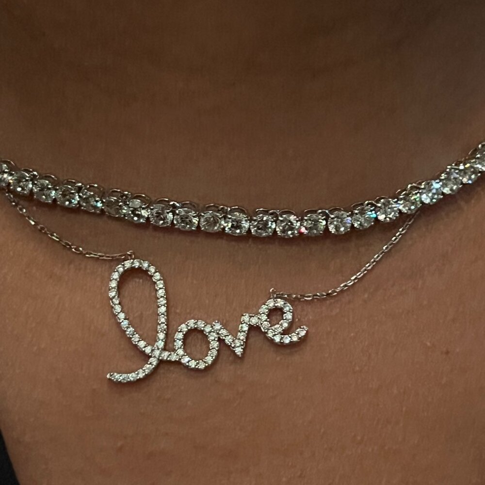Love Script Necklace - Picture 3 of 3